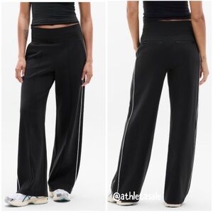 Athleta Venice High Rise Track Stripe Wide Leg Pant